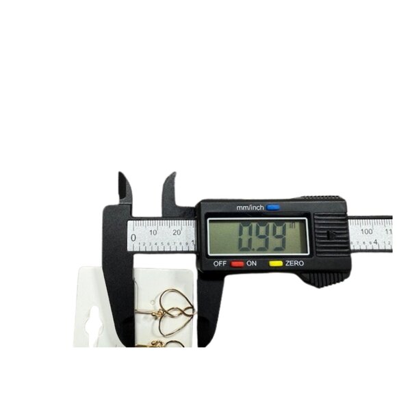 3-Pair Gold Tone Earrings Set – Hearts & Hoops - Picture 8 of 8